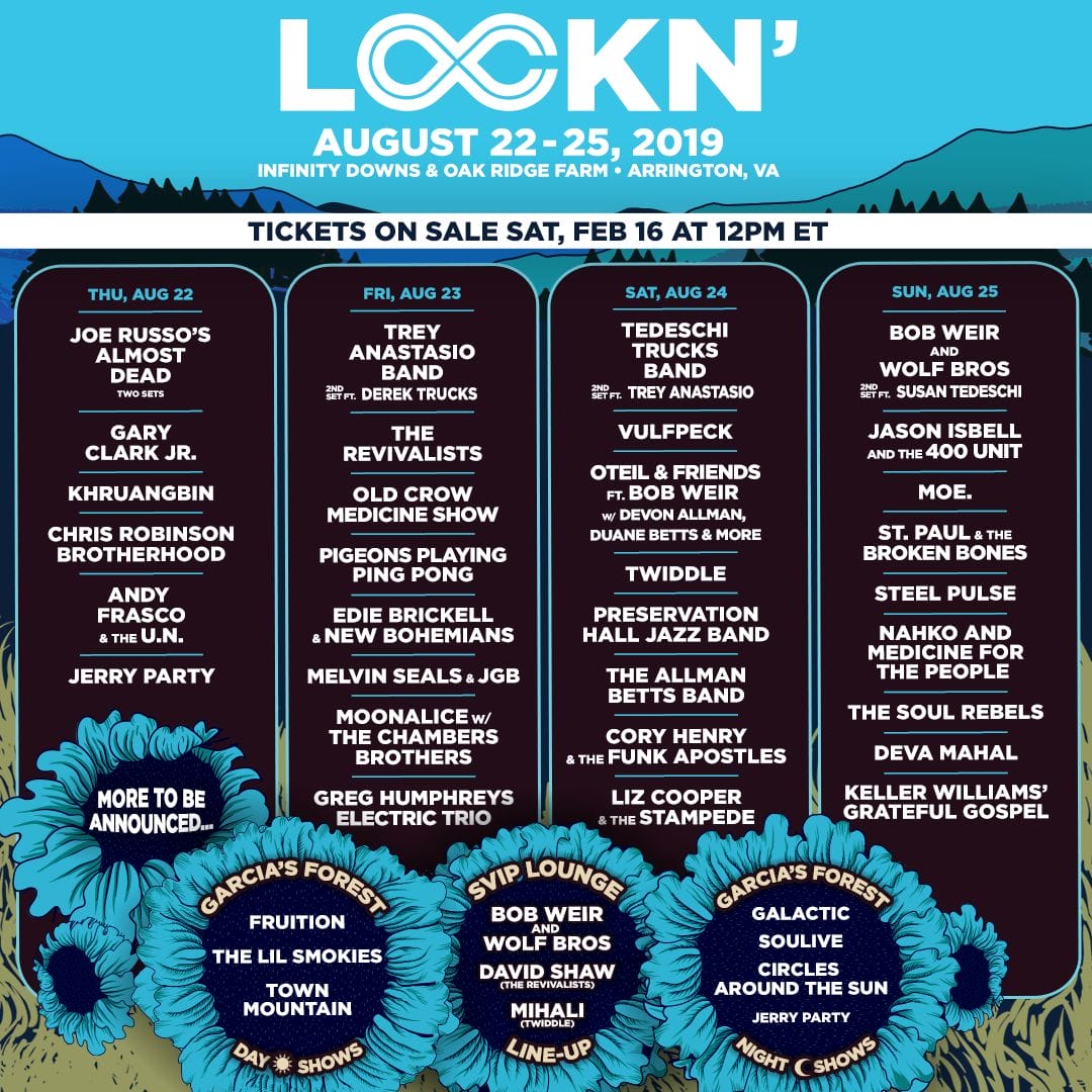 Lockn Festival 2019 Lineup Poster - Brian Blair